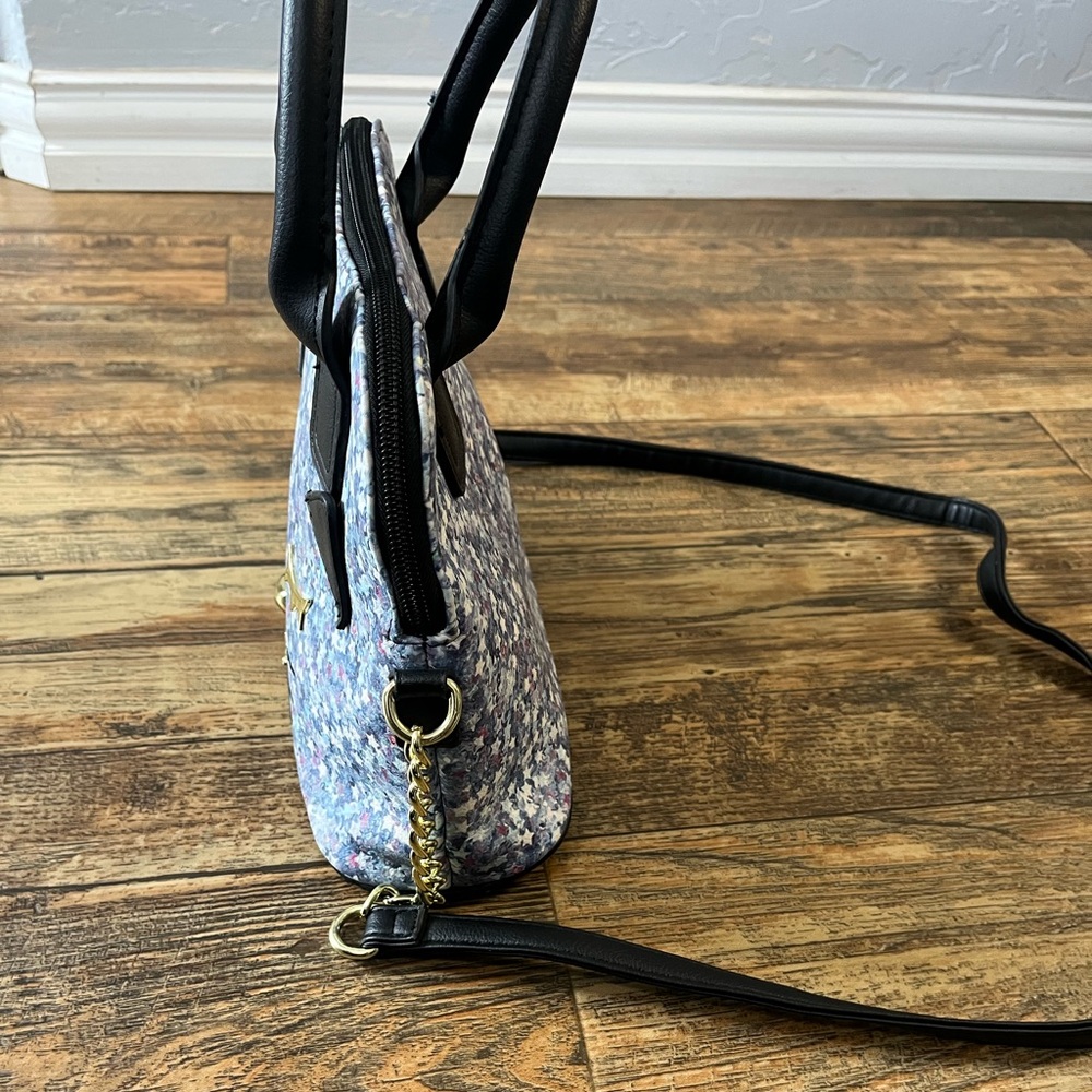 Betsey Johnson Floral Cat Crossbody Bag - Black and Gray - Picture 5 of 11